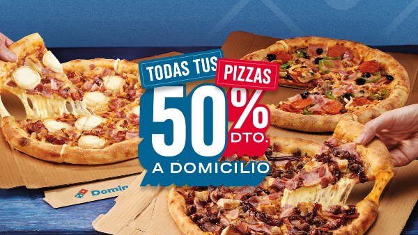 Domino’s Pizzas apoya a sus clientes en la cuesta de enero con un 50% de descuento en todas sus pizzas